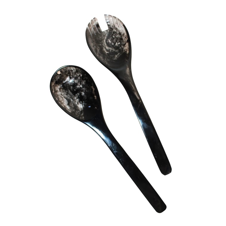 Resin Black Salad Servers