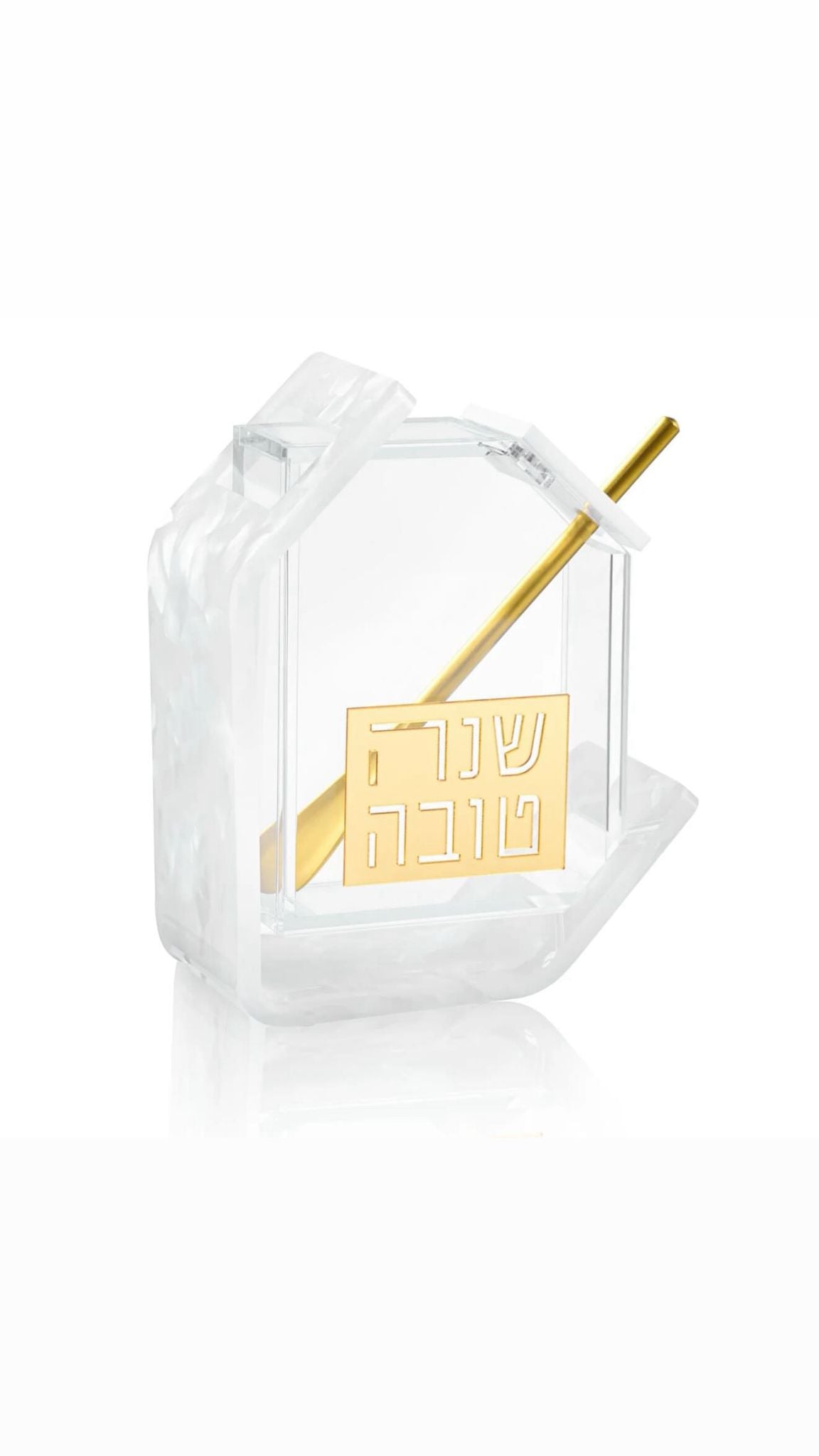 Pearlstone Honey Dish Gold