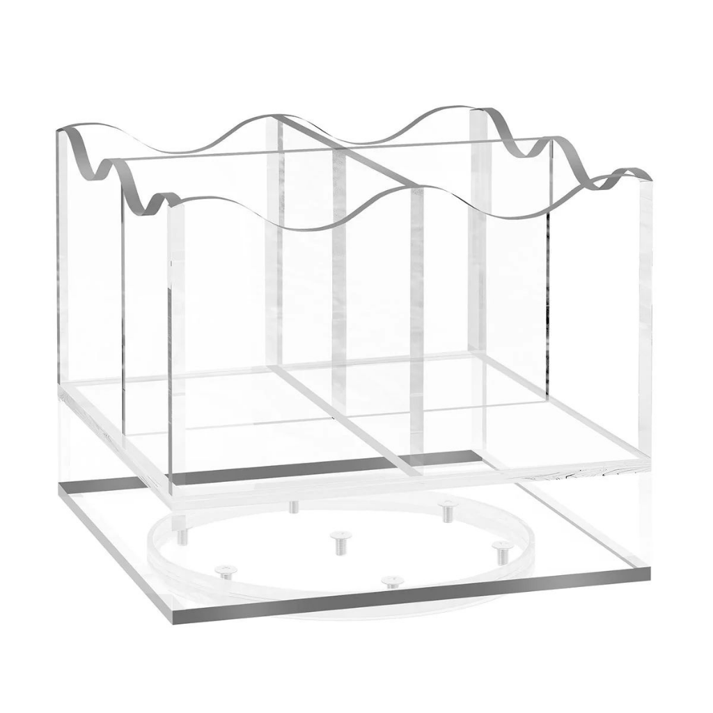 Silver Swivel Wave Cutlery Holder