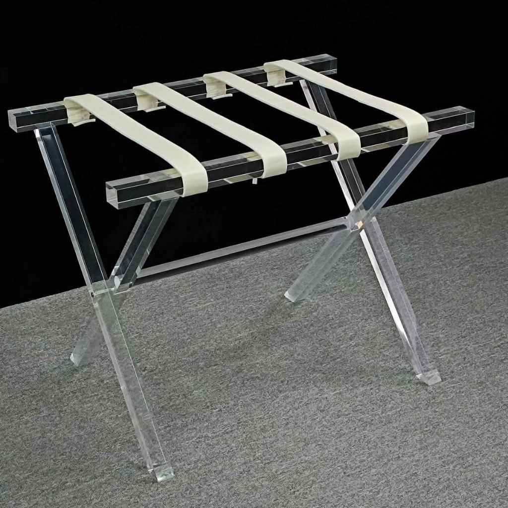 White Luggage Rack
