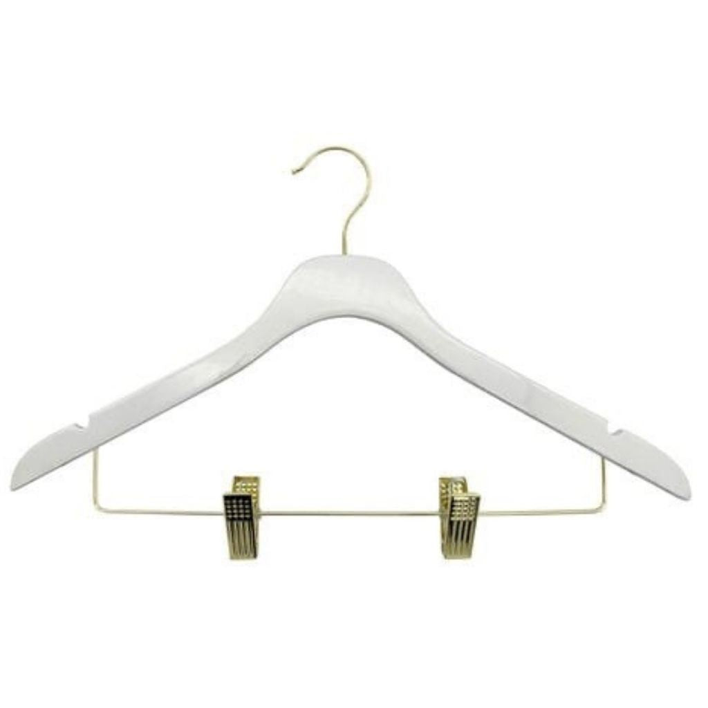 White Slimline Skirt Attachment Hanger