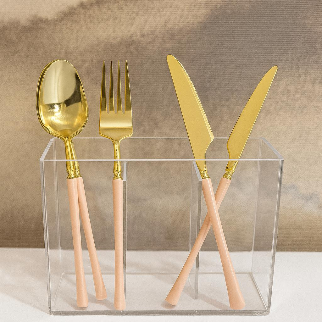 Acrylic cutlery organizer