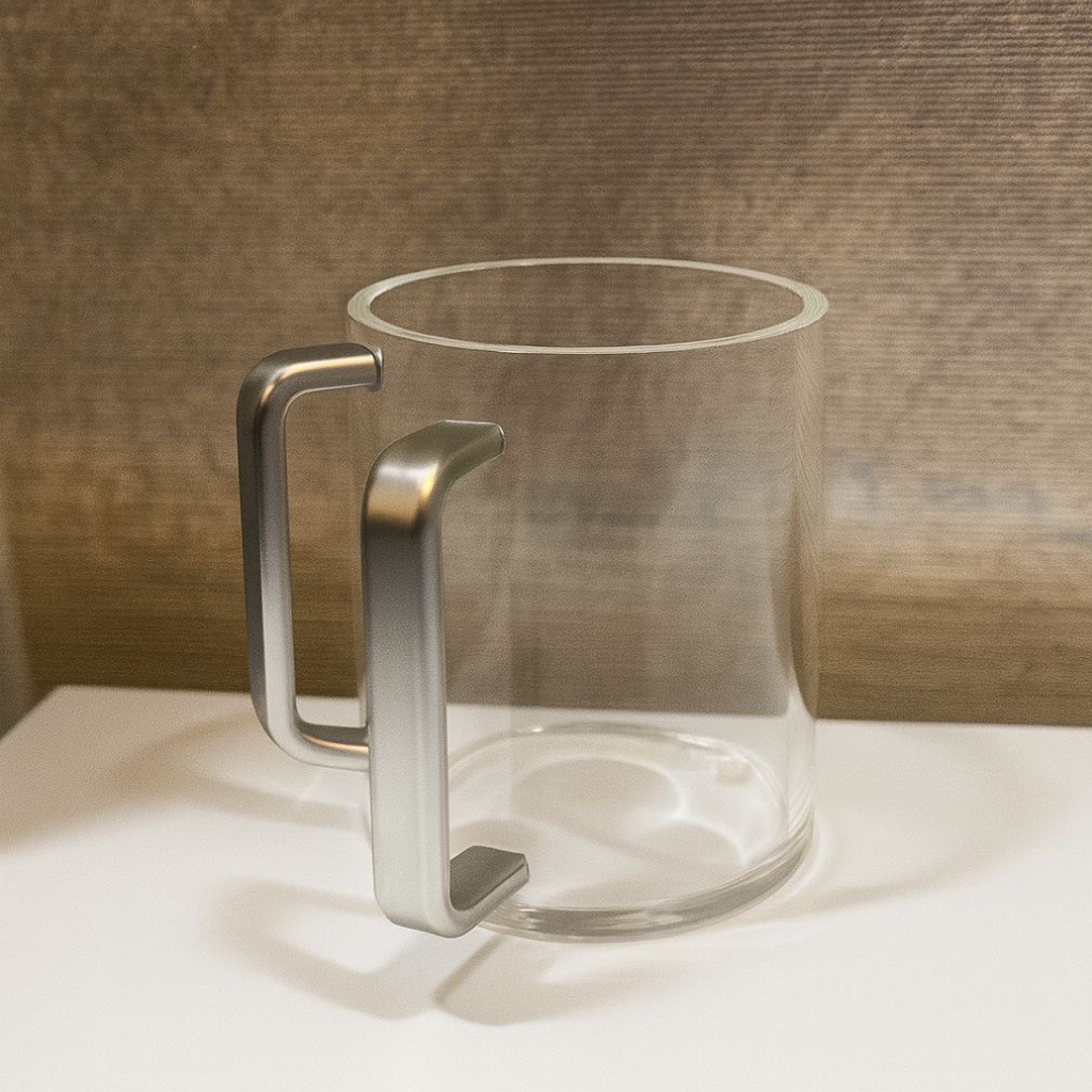 Matt Silver Washcup