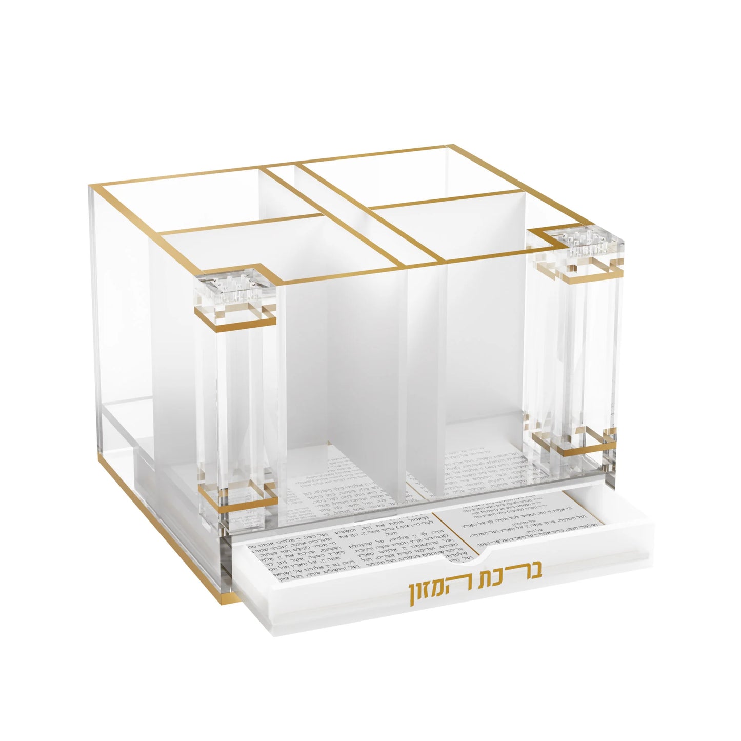 Classic Cutlery Holder With Salt & Bencher Set