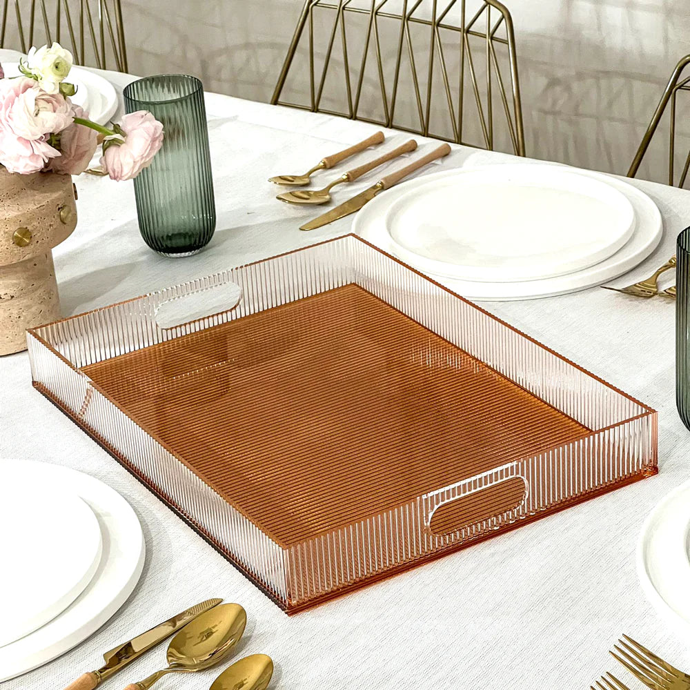 Amber Corrugated Tray