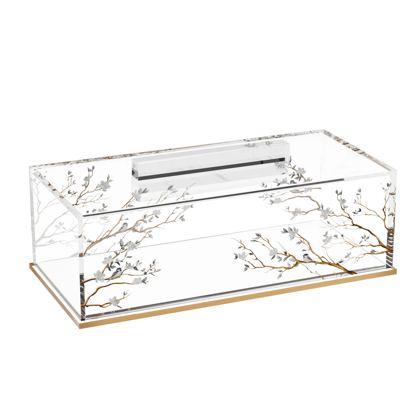 Golden Branch Cake Log Holder