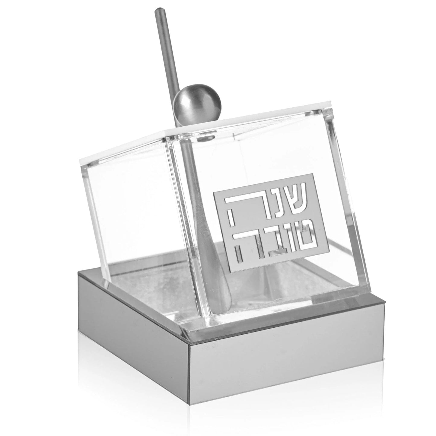 Tilt Honey Dish Silver