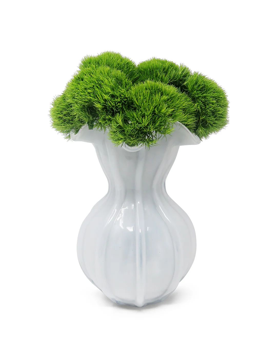 White Glass Vase Medium