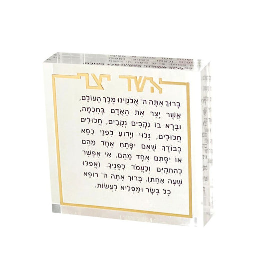 Lucite Asher Yatzar Block