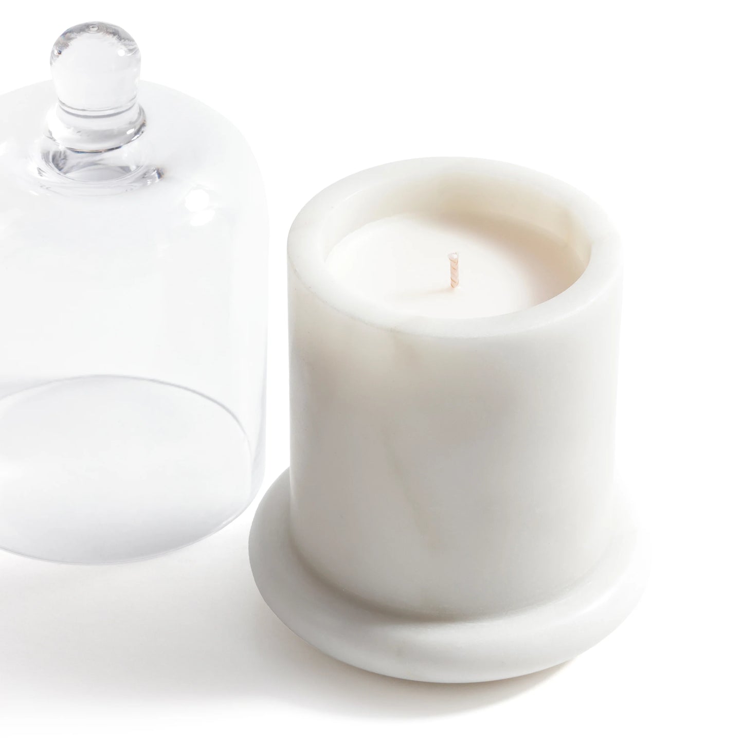 White Marble Candle