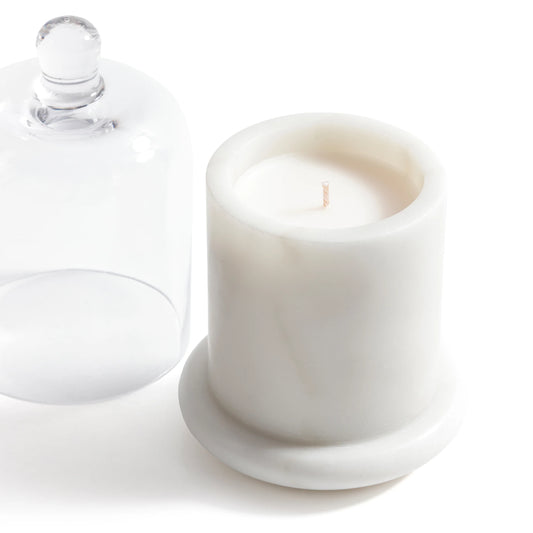 White Marble Candle