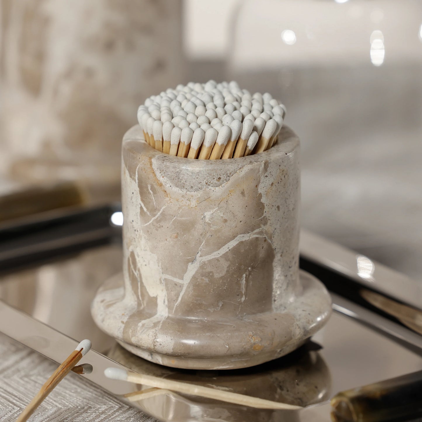 Brown Marble Match Set