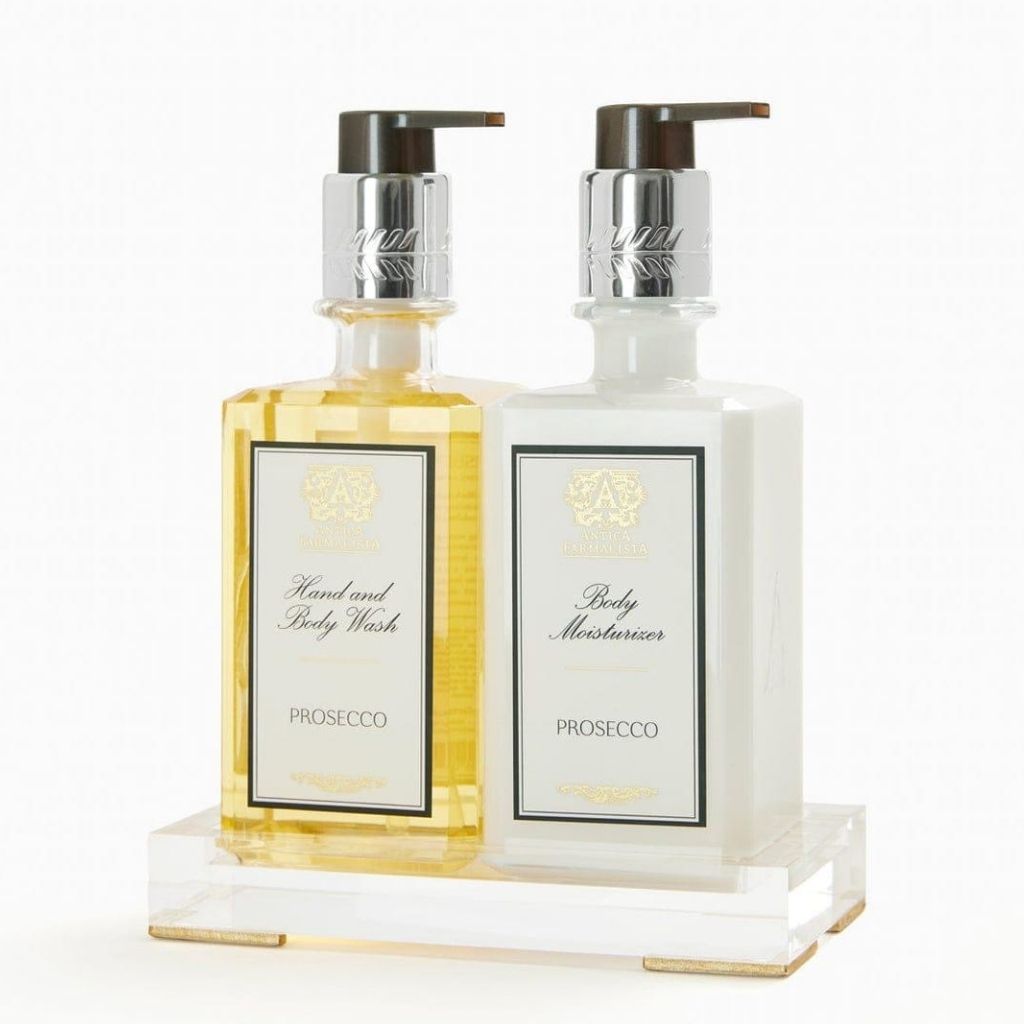 Prosecco Acrylic Bath And Body Set