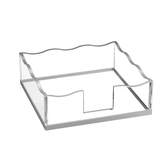 Silver Wavy Napkins Holder