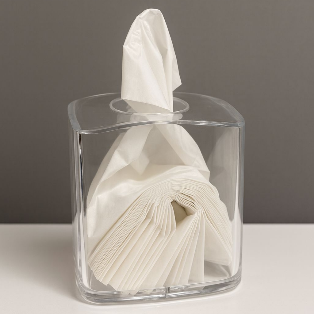 Rounded Acrylic Tissue Box
