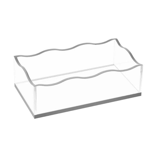 Wavy Silver Guest Towel Holder