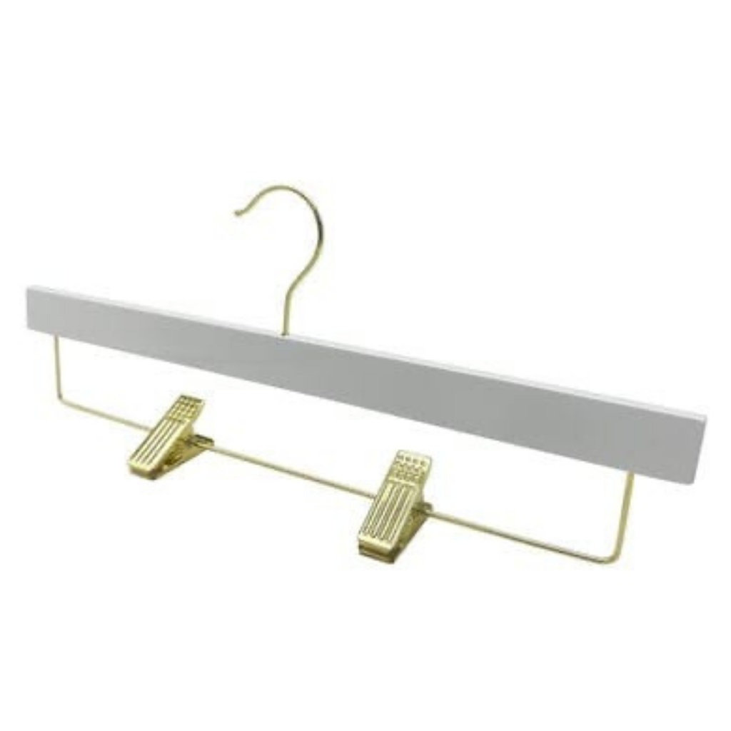White Slimline Skirt Hanger