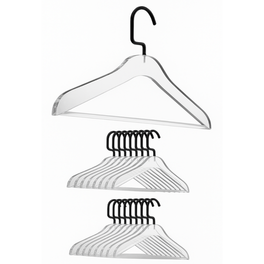 Black Acrylic Hanger With Bar