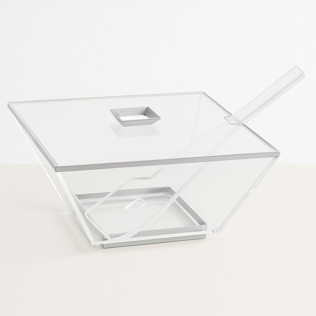 Silver Magnetic Salad Bowl